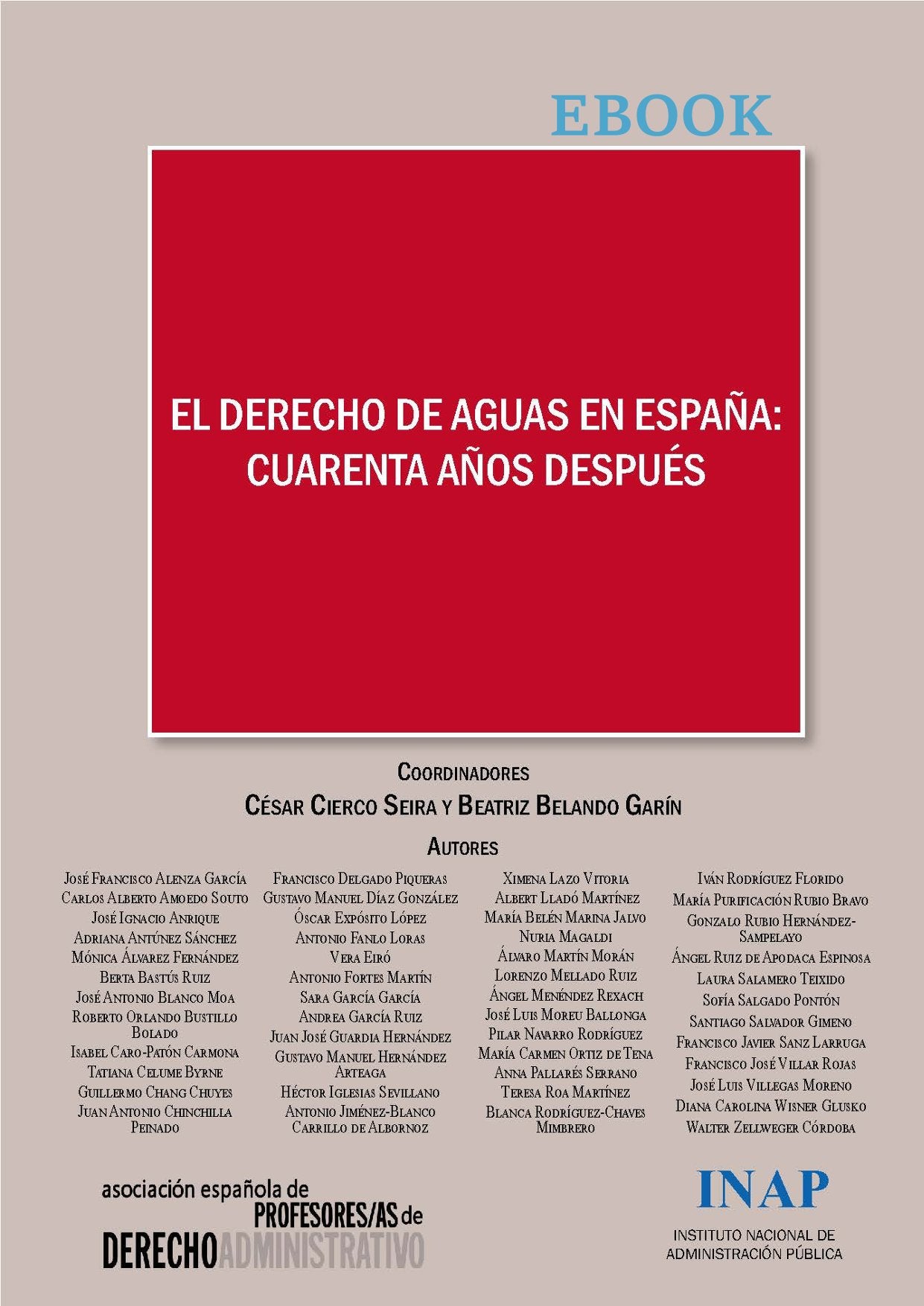 EL DERECHO DE AGUAS EN ESPAÑA: CUARENTA AÑOS DESPUÉS (EBOOK)