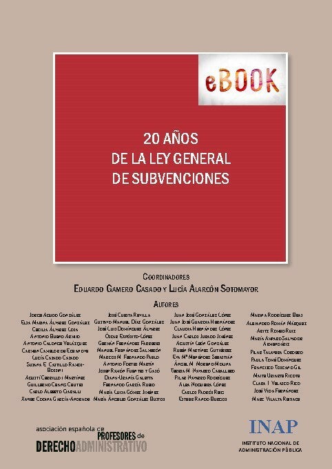 20 años de la ley general de Subvenciones (eBook)