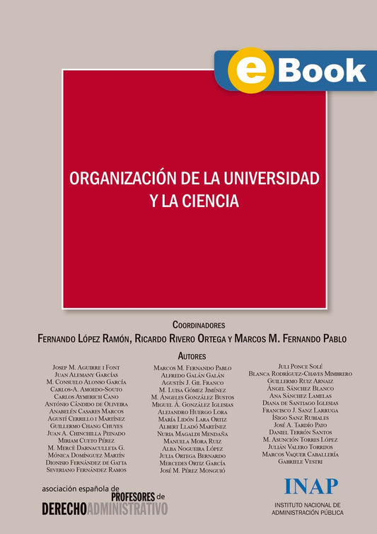 Organización de la Universidad y la Ciencia: Actas XIII Congreso AEPDA (eBook)